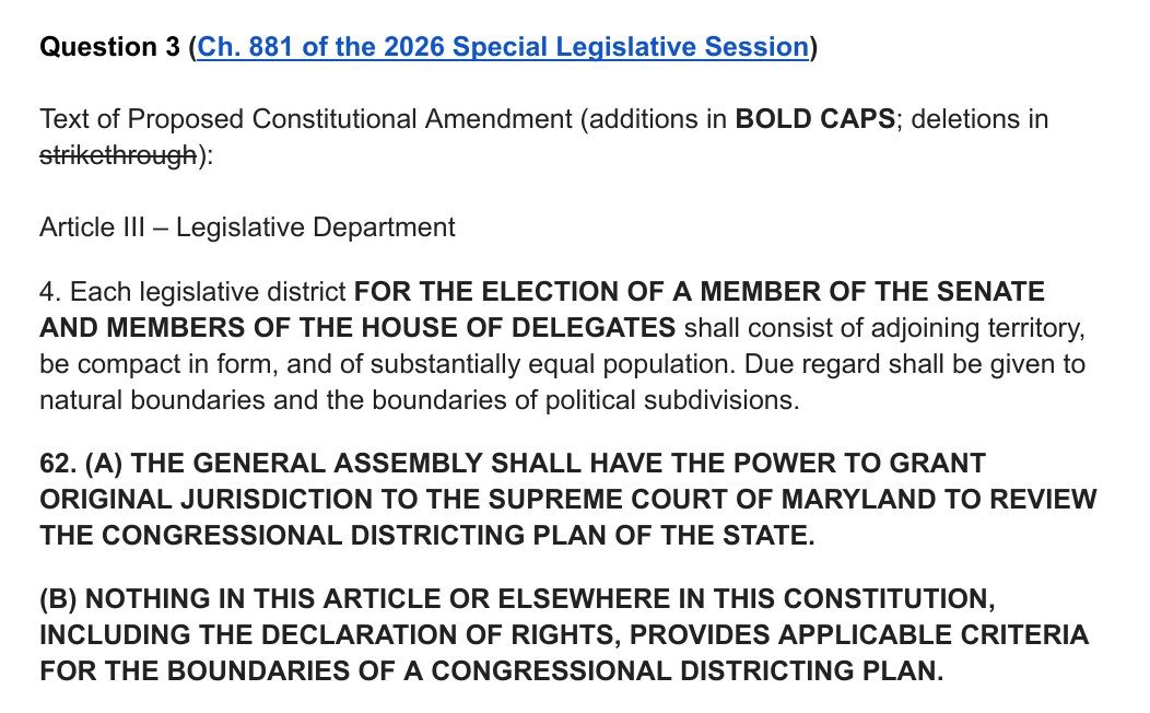 The constitutional text Question 3 would add (in bold capitals).
