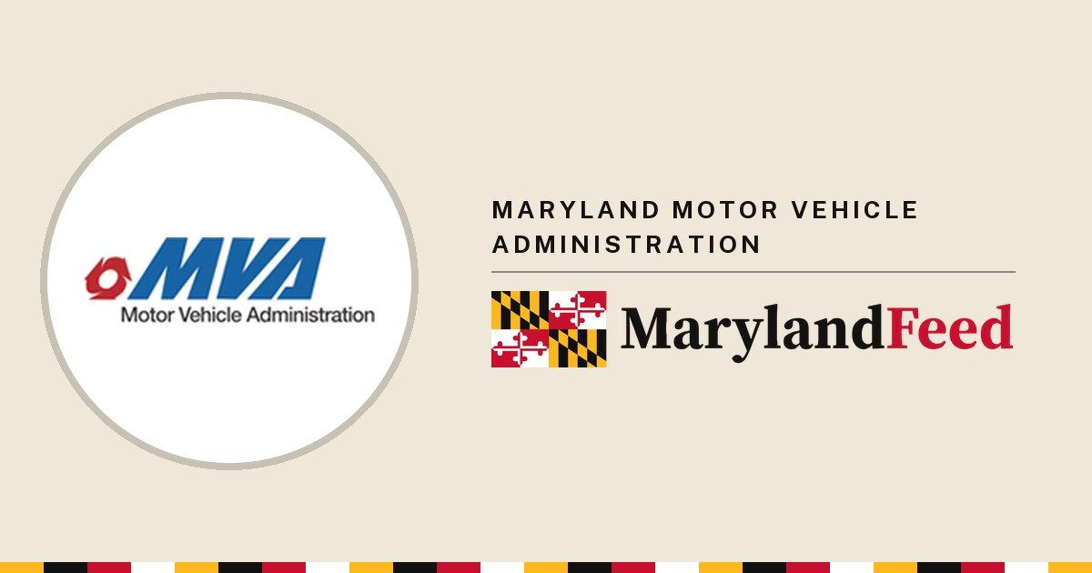 Maryland Motor Vehicle Administration logo and the MarylandFeed wordmark, for: MVA Closes Offices for Election Day and Veterans Day Holidays