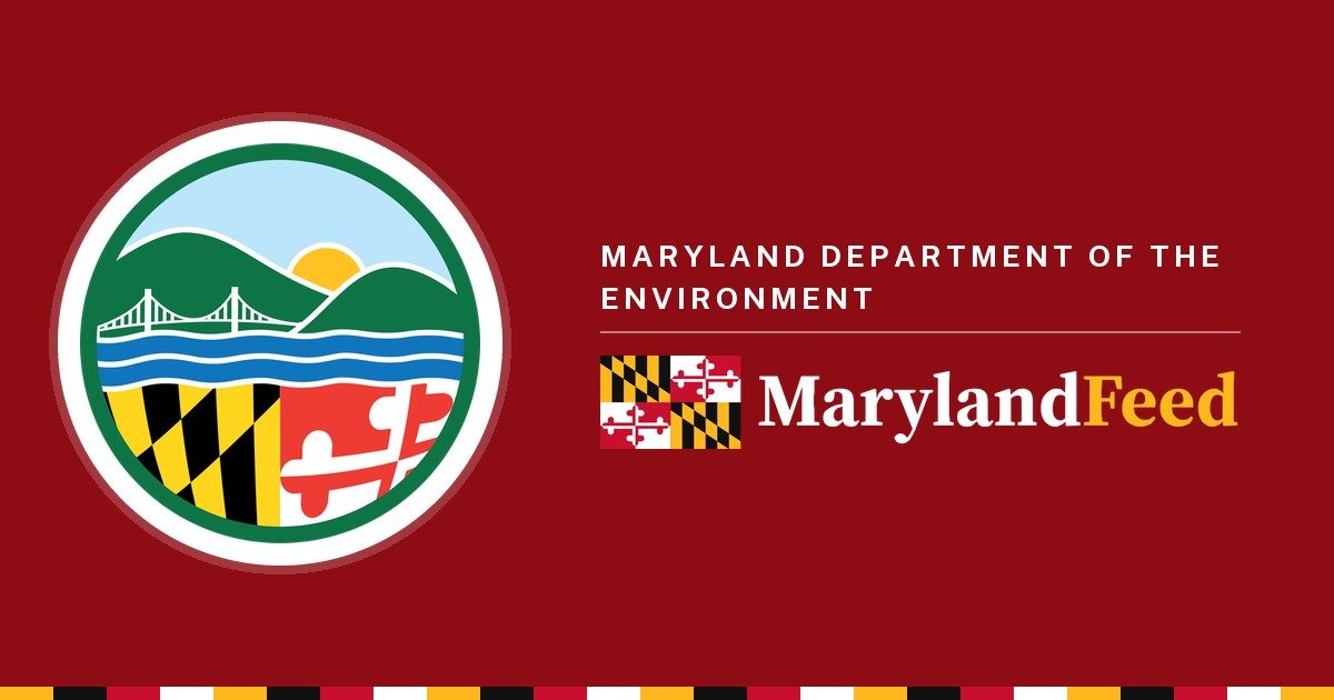 Maryland Department of the Environment logo and the MarylandFeed wordmark, for: Maryland Approves $5.7 Million for Annapolis City Dock Flood Mitigation